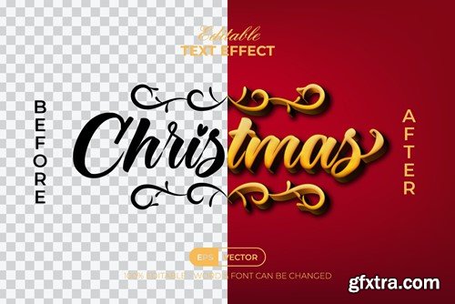 Christmas Editable Text Effect Style YZEK6EG