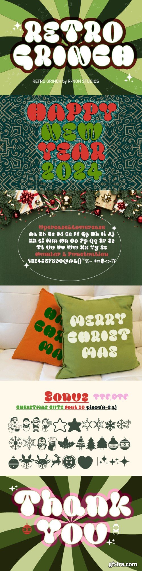 Retro Grinch Font