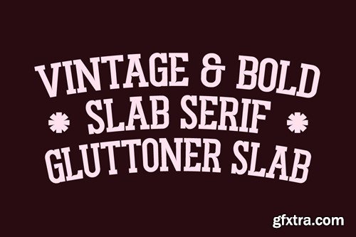 Gluttoner Inktrap Vintage & Bold Serif Font 3J6T7QB