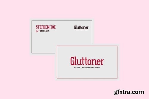 Gluttoner Inktrap Vintage & Bold Serif Font 3J6T7QB