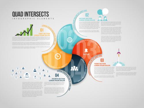 Quad Intersects Infographic - 304137147