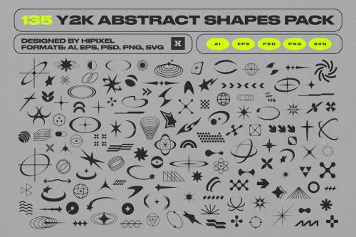 Y2K Abstract Retro Shapes Pack