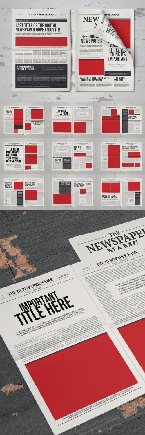 Classy Newspaper Template - 305476564