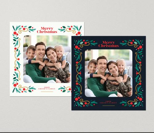 Christmas Photocard Social Media Layouts - 305516155