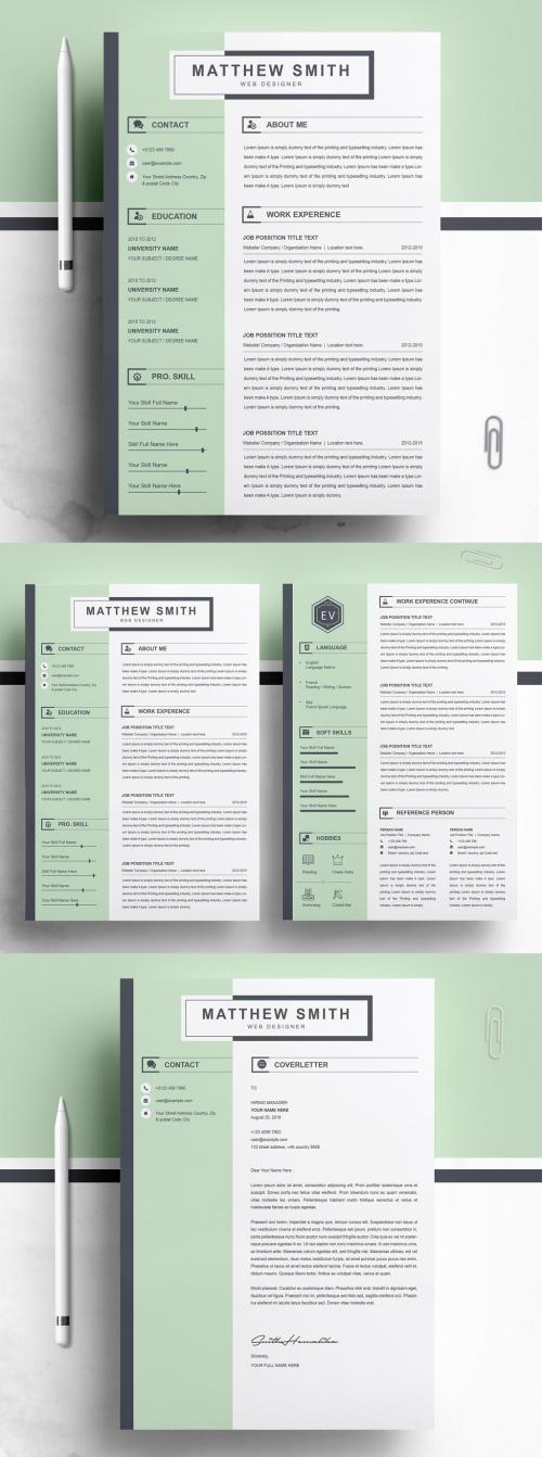 Creative Resume Templates with Sidebar - 305756365