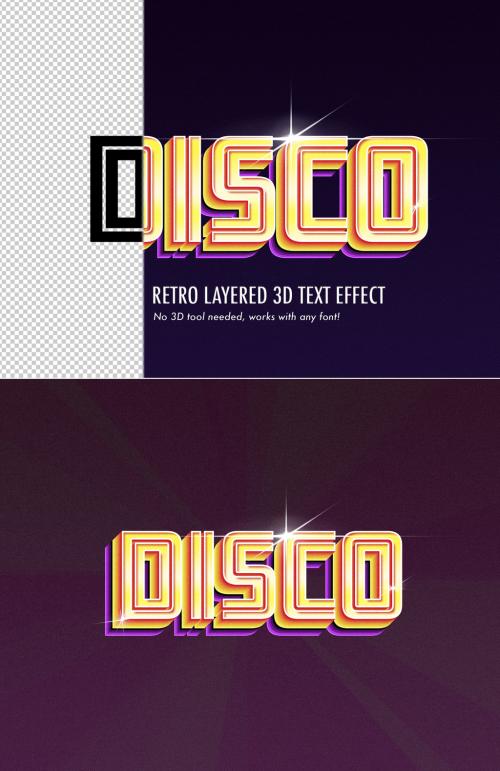 Shiny Retro Text Effect - 305783120