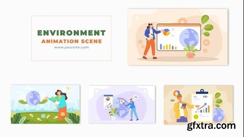 Videohive Nature Environment 2D Character Design Animation Scene 49459361