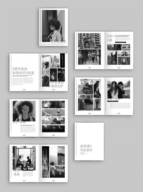 Black and White Portfolio Layout - 305794076