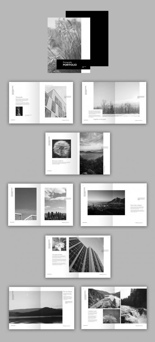 Black and White Portfolio Layout - 305794611