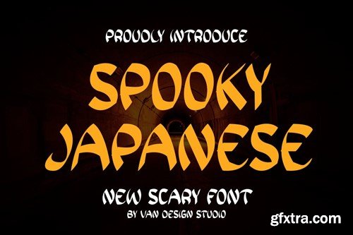 SPOOKY JAPANESE - Horror Font 9AE77DK