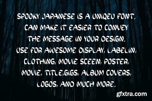 SPOOKY JAPANESE - Horror Font 9AE77DK