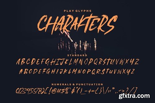 Play Glyphs - Brush Font QSVLMG8