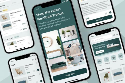 DecoX - Furniture Mobile App UI Kit