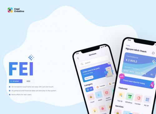 Fei - E-wallet - Mobile App Design Project