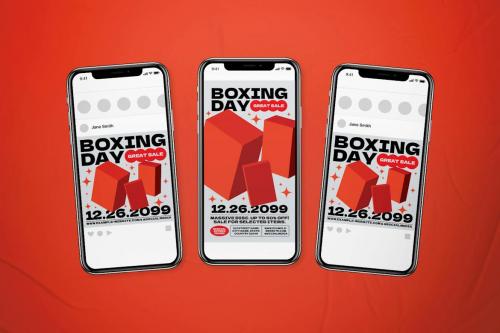 Boxing Day Event Flyer Set