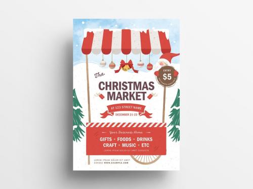 Christmas Market Poster Layout - 305985507