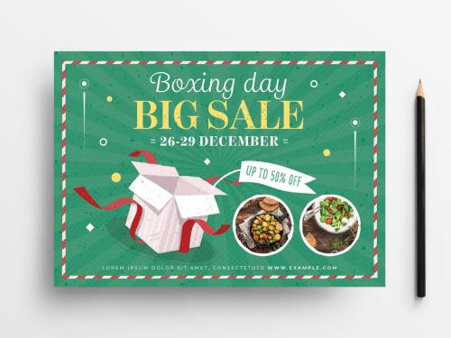 Boxing Day Sale Flyer Layout - 305985780