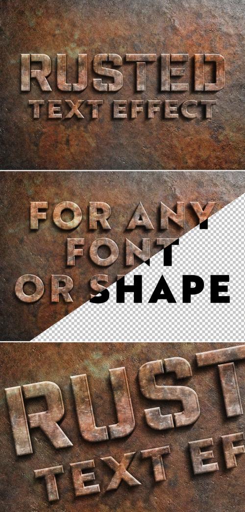 Rusted Metal Text Effect - 305996140