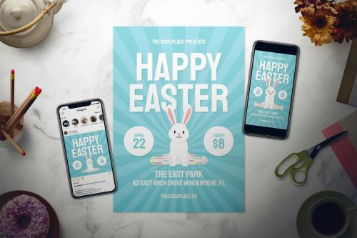 Happy Easter Flyer Set - 3 in 1