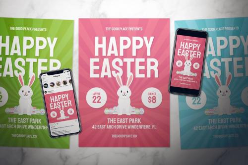 Happy Easter Flyer Set - 3 in 1