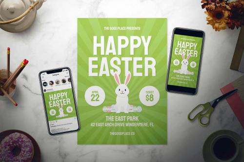 Happy Easter Flyer Set - 3 in 1