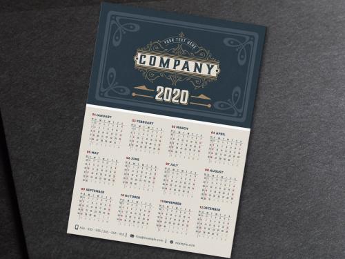 Vintage Calendar Layout  - 307182426