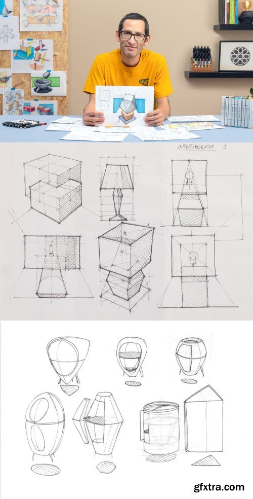 Domestika - Technical Drawing Techniques for 3D Representation