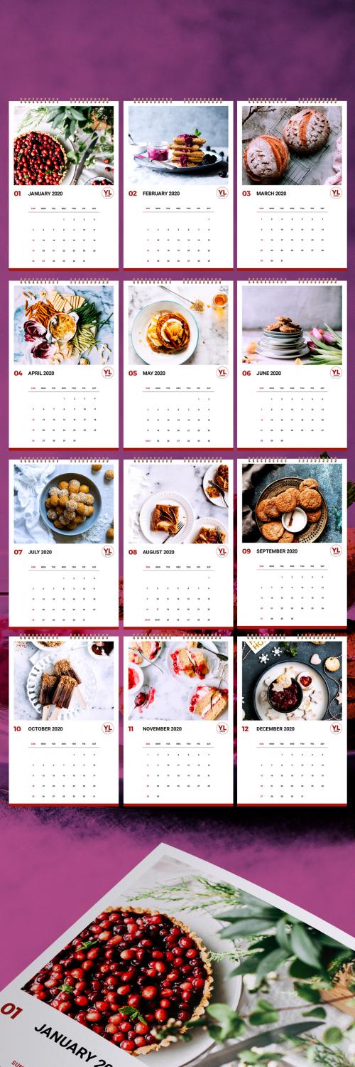 Annual Calendar Layout - 307198523