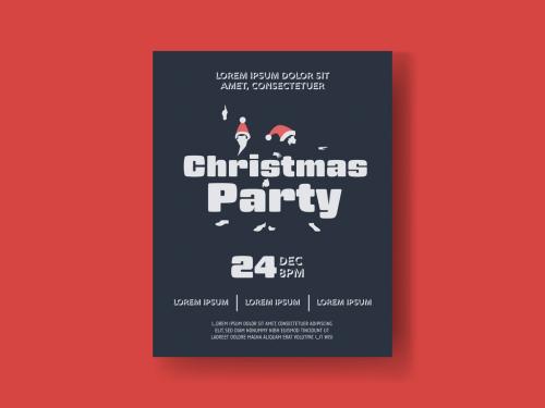 Christmas Dance Party Flyer Layout - 307227669