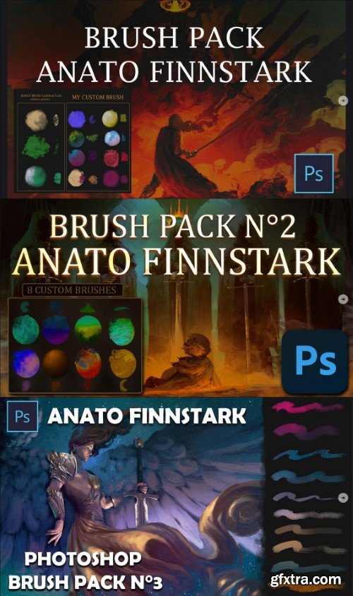 Artstation - Anato Finnstark - Photoshop Brush Pack 1-3