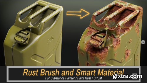 Artstation - Saleh Darakhshan - Rust Brush Smart Material - Substance Painter