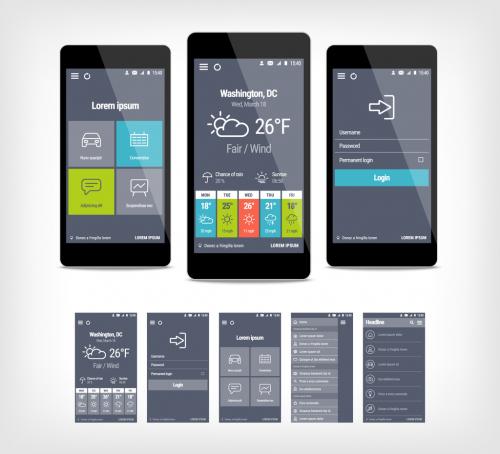 Mobile User Interface Layout - 307491563