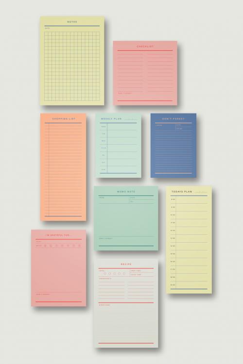 Colorful Planner Set  - 307913348