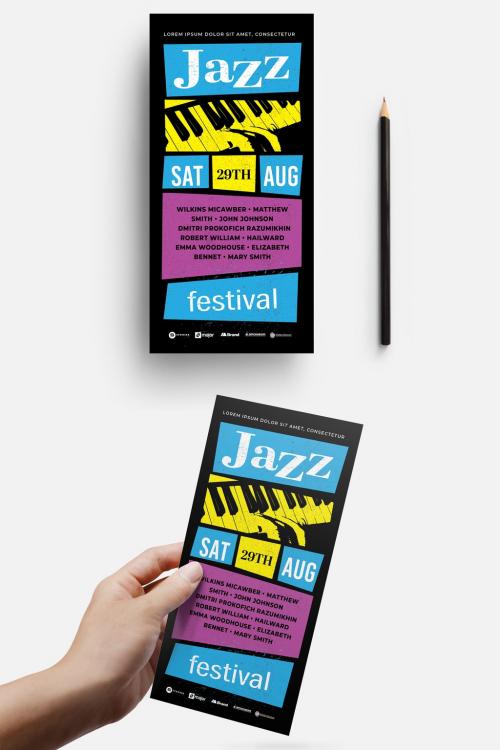 Jazz Music Night Flyer Layout - 307929109