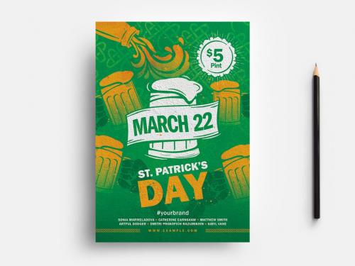 St. Patrick's Day Flyer Layout - 308525021