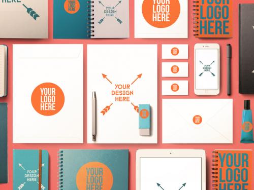 Back to School Office Supplies Mockup - 308551233