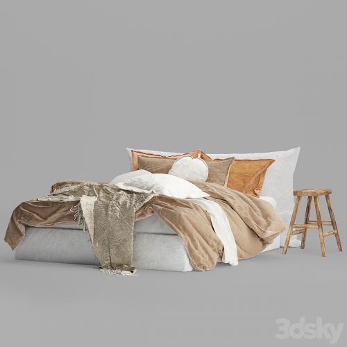 Hale Mercantile Co flax linen bed 2