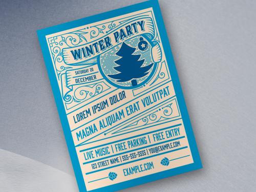 Winter Event Poster Layout - 308997913