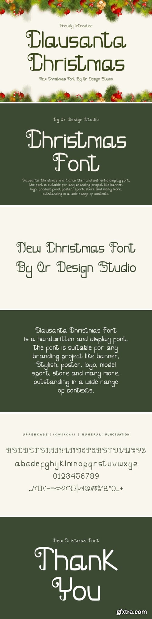 Clausanta Christmas Font