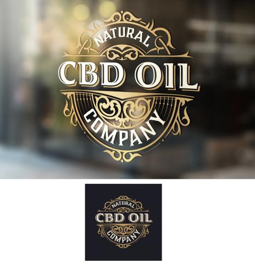 Vintage Cbd Oil Logo - 308997979