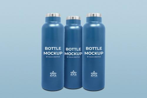 Bottle Mockup Logo and Brand