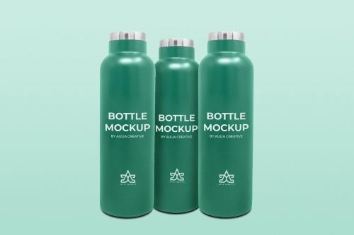 Bottle Mockup Logo and Brand