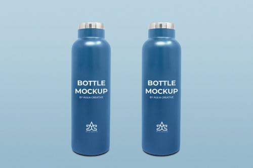 Bottle Mockup Logo and Brand