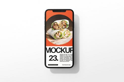 Black Apple Smartphone Mockup