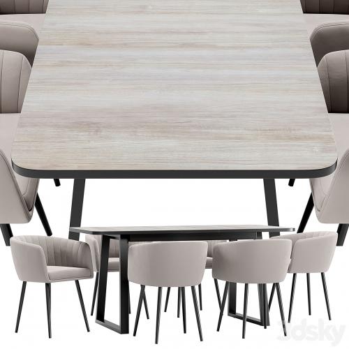 Alina dining chair and Sheffilton table