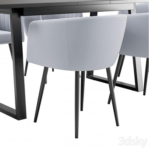 Alina dining chair and Sheffilton table