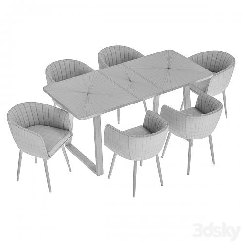 Alina dining chair and Sheffilton table