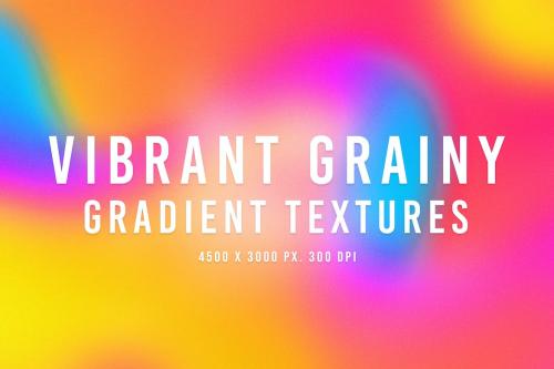 Vibrant Grainy Gradient Textures