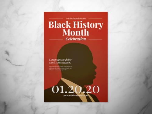 Black History Month Event Flyer Layout - 309406106