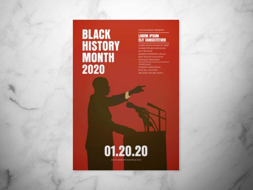 Black History Month Event Flyer Layout - 309406108